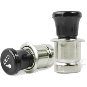 Car Cigarette Lighter, 12V Metal Plastic Construction Lighter Plug, Pop-Out Car Cigarette Lighter, Auto Replacement Accessories for Most Vehicles Socket (12V)